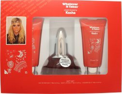 Whatever It Takes Kesha Gavesett 100ml EDP + 100ml Body Lotion + 100ml Dusjgel Whatever It Takes Kesha Gavesett 100ml EDP + 100ml Body Lotion + 100ml Dusjgel