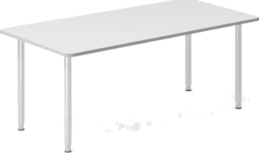 Skrivebord Dna Lysgrå 1800X800 Mm I Ben/Alugrå