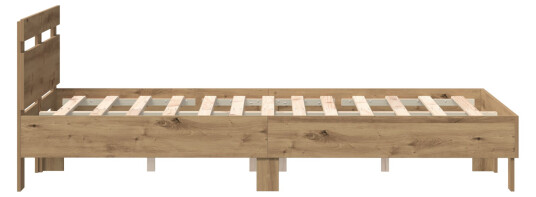 Sengramme i tre Kunstnerisk eik Massiv eik 120 x 200 cm