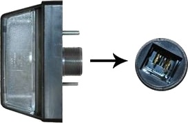 VAN WEZEL 1650939 Nummerskiltlys