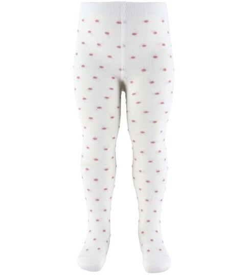 Fuzzies Strømper Off White/Rose Fuzzies 110/116 Strømpebukser Hvit Rosa 110 116