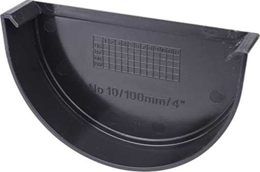 Plastmo endehette, 12" svart black