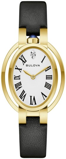 Bulova Dameklokke 97P180 Rubaiyat Hvit/Lær Ø28.8 mm Bulova Dameklokke 97P180 Rubaiyat Hvit/Lær Ø28.8 mm