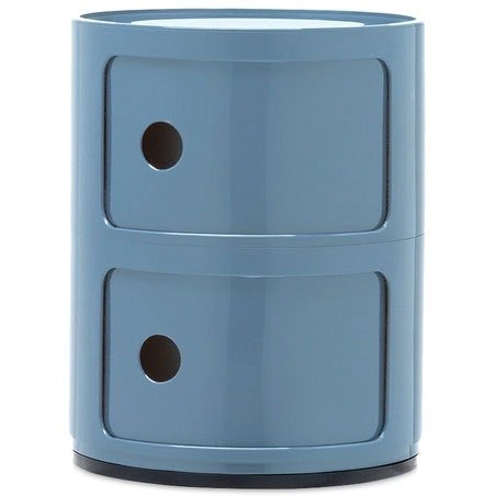 Kartell Componibili Classic Oppbevaring Med 2 Rom Sky Blue Kartell Componibili Classic Oppbevaring Med 2 Rom Sky Blue