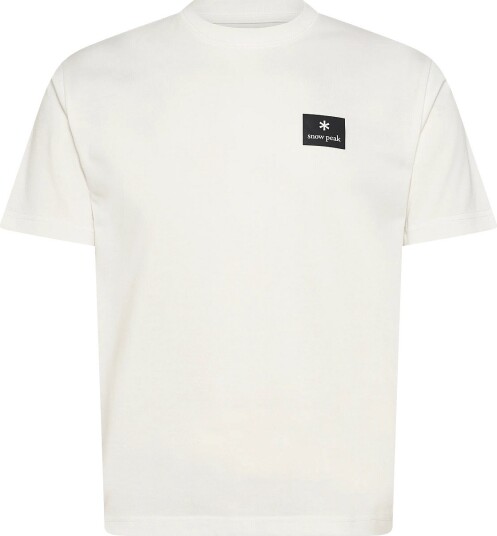 SNOW PEAK Nsd Square Logo T Shirt   OFF WHITE   L