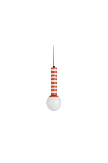 Leitmotiv Pendel Lampe Rayado Retro Orange Takpendler