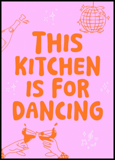 Kitchen Dance Party Plakat / 100x150