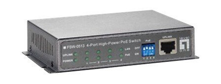 Levelone Fsw-0513-Z - Switch - 4 X 10/100 (Poe) + 1 X 10/100 - Stasjonær - Poe