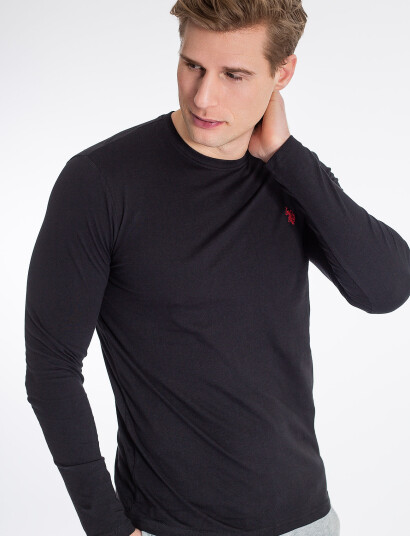U.S. Polo Assn. Uspa T-Shirt Ls Brolin Men - Black - S