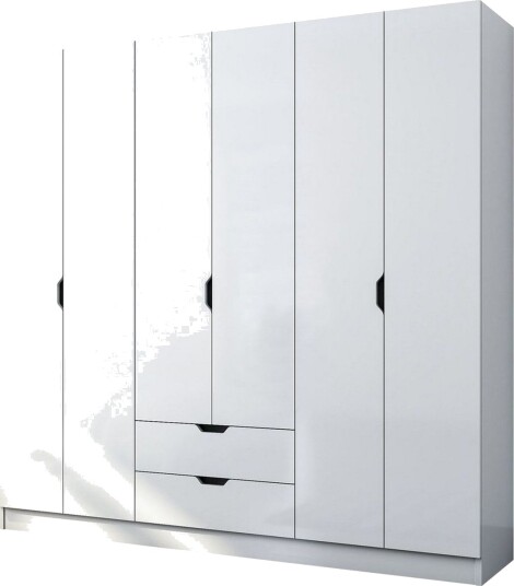 Omrin Garderobe 180x180 cm - Matt Hvit