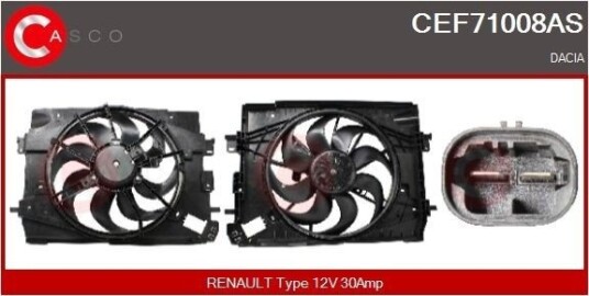 CASCO CEF71008AS Kjølevite, radiator
