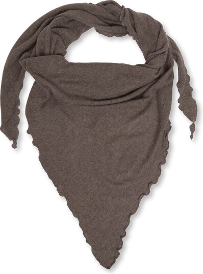 Davida Cashmere Triangle Scarf - CACAO - One Size