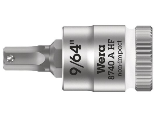 Wera 05003384001, Stikkontakt, 1/4", 1 Hoder, 9/64", Kromvanadiumstål, Kromfarget