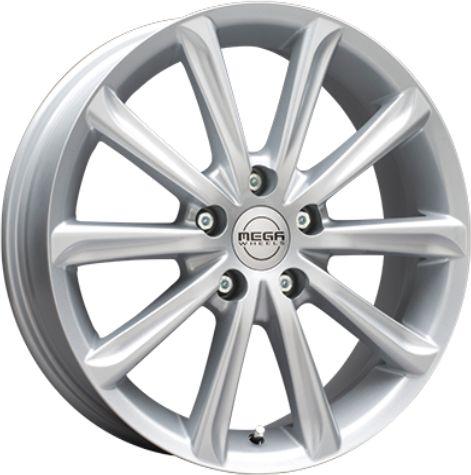 Mega Wheels Virgo Silver 6.5 x 16 CB66,50 ET22 5/112 6.5 x 16