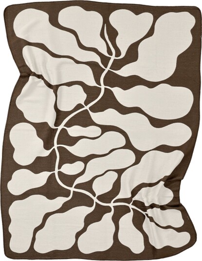 Pledd Katalia Jacquard Blanket brun Størrelse: 130 x 180 cm