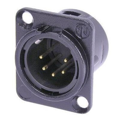 Neutrik Nc5md-L-Bag-1 Xlr Chassis 5p Dl Han Sort