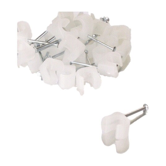Clips Rund Transparent 5 7mm 25 stk