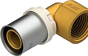 Futura Vink. 25-3/4 Press Vinkel Med Muffe Eco Brass
