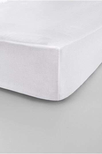 Jotex Satin Stretchlaken i Sateng Høy Madrass Økologisk Hvit ZACK 17311110113
