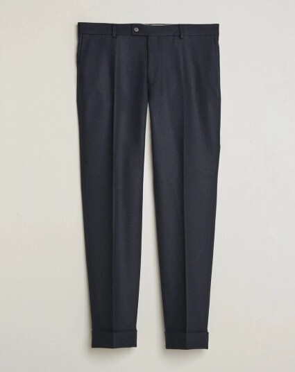 Morris Flannel Suit Trousers Navy