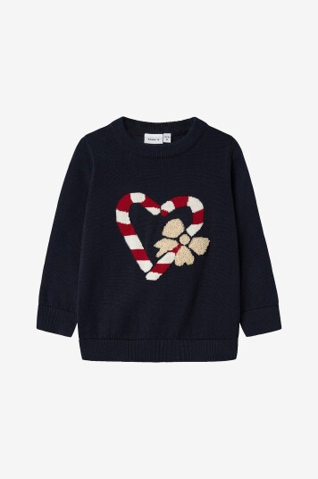 Name It Genser nmfReamo LS Knit Blå Name It Genser nmfReamo LS Knit Blå