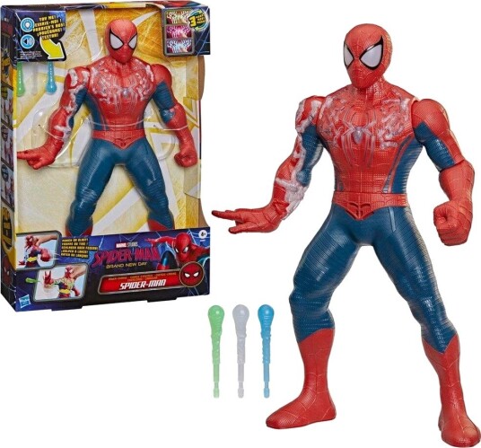 Marvel Spider-Man Lekefigur med Lyd og Lys 37 cm - Interaktiv Actionfigur Marvel Spider-Man Lekefigur med Lyd og Lys 37 cm - Interaktiv Actionfigur