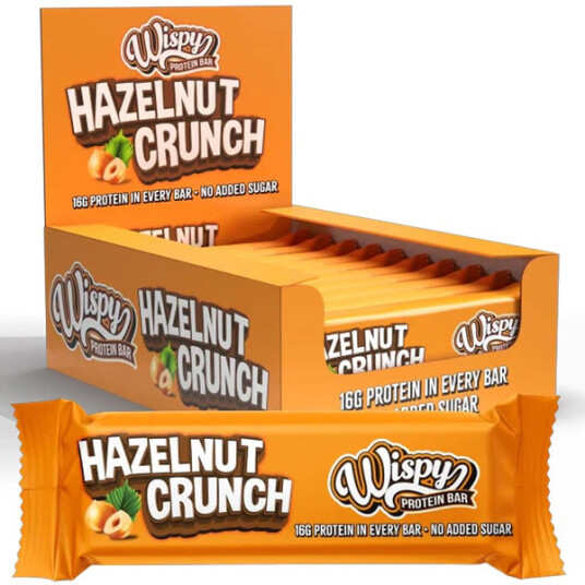Wispy Protein Bar 55g x 10stk Hazelnut Crunch Wispy Protein Bar 55g x 10stk Hazelnut Crunch