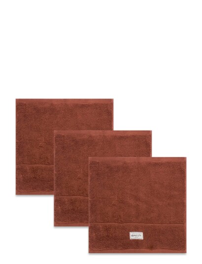 Gant Premium Towel 30X30 4-Pack Brown BLUSH