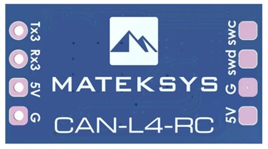 Mateksys AP_Periph CAN RC Input Adapter