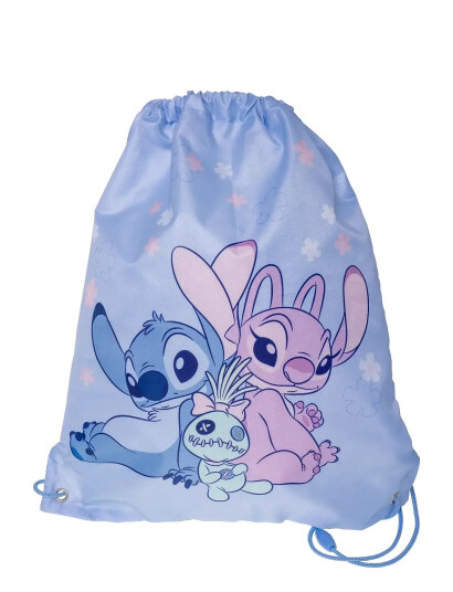 Lilo & Stitch Stitch, Snøre Gymnastikpose, 35 X 45 Cm - Blue - ONE SIZE