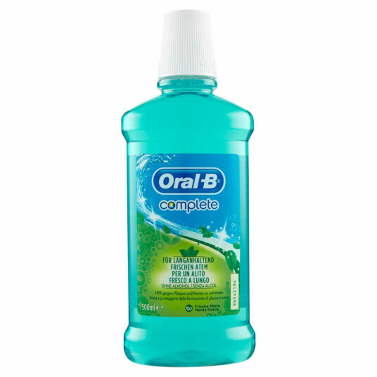 Oral B Complete Munnvann Fresh Mint 500 ml. Oral B Complete Munnvann Fresh Mint 500 ml.