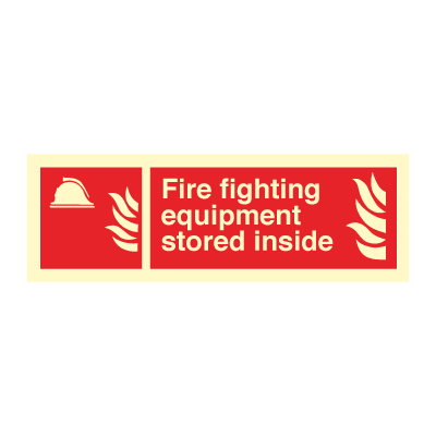 Jo Safety Fire fighting equipment Photoluminescent Rigid Plast PR HR 100 x 300 mm IMO sign 105059PRHR
