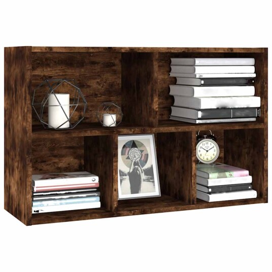 vidaXL Bokhylle/skjenk r?kt eik 50x25x80 cm konstruert tre vidaXL Bokhylle/skjenk r?kt eik 50x25x80 cm konstruert tre