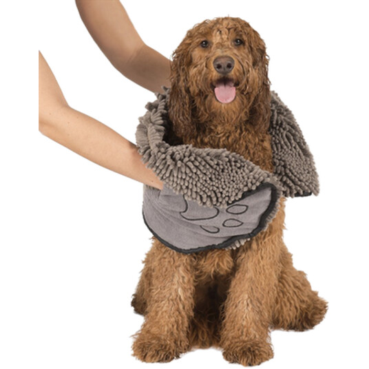 Dirty Dog Shammy Microfiber Towel Grey 33X79