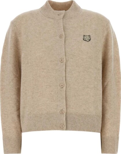 Maison Kitsuné Dame Strikkevarer Beige S,