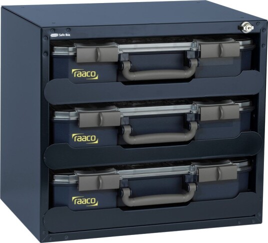 Raaco Sortimentsboks Safebox Med 3 Esker Blå 451x403x330mm
