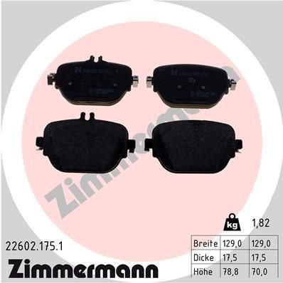 Bremseklosser ZIMMERMANN 22602.175.1