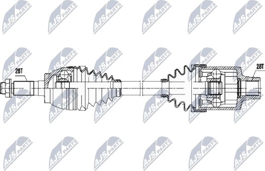 Nty Drivaksel NTY NPW MZ 051