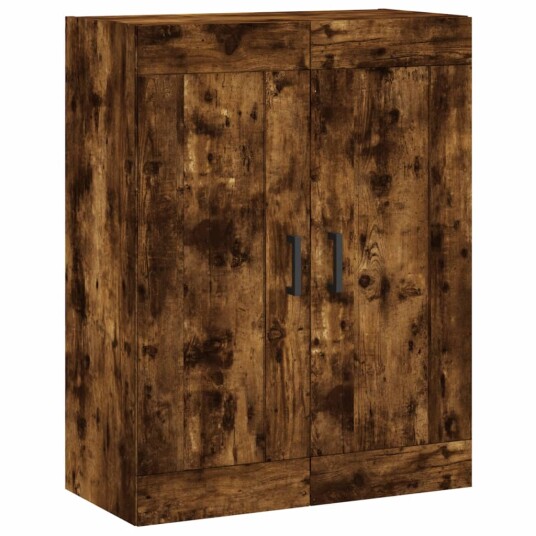 Highboard røkt eik 69,5x34x180 cm konstruert tre Highboard røkt eik 69,5x34x180 cm konstruert tre