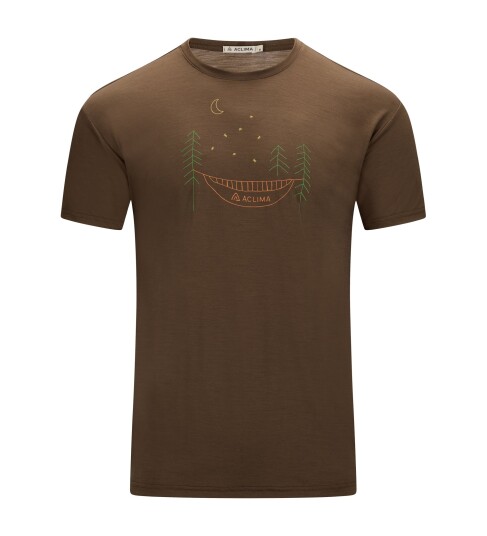 Aclima LightWool 140 Classic Tee Forest Herre Dark Earth M