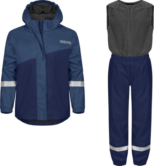 Urberg Sylte Pu Rain Set Kids Black Iris/midnight 98/104
