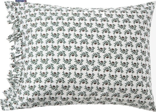 Lexington Putetrekk Flower Printed Cotton Sateen Grønn