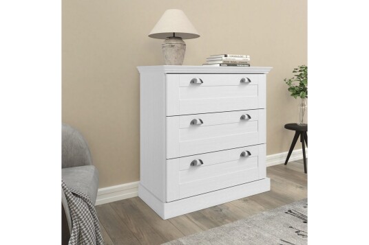 Kommode Motala 75x35x80 cm Hvit 75x35x80 cm Hvit