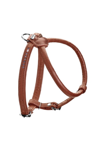 Hunter R&S Canadian UP Cowleather Sele 45-51/S til Hund i Cognac