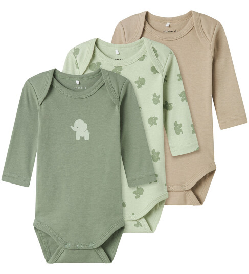 Name It Langermet body 3-pakning Sea Foam Name It Langermet body 3-pakning Sea Foam