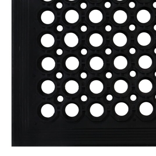 Dørmatte rektangulær 60x90 cm gummi 8721012224681