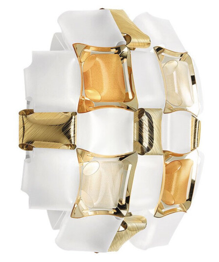 Slamp Mida Applique Vegglampe Amber Slamp Mida Applique Vegglampe Amber