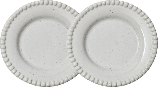 PotteryJo Daria desserttallerken Ø22 cm 2-stk. Cotton white shiny PotteryJo Daria desserttallerken Ø22 cm 2-stk. Cotton white shiny