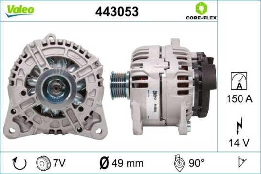 Dynamo VALEO 443053 Dynamo VALEO 443053