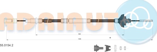 ADRIAUTO 55.0154.2 Clutchkabel ADRIAUTO 55.0154.2 Clutchkabel